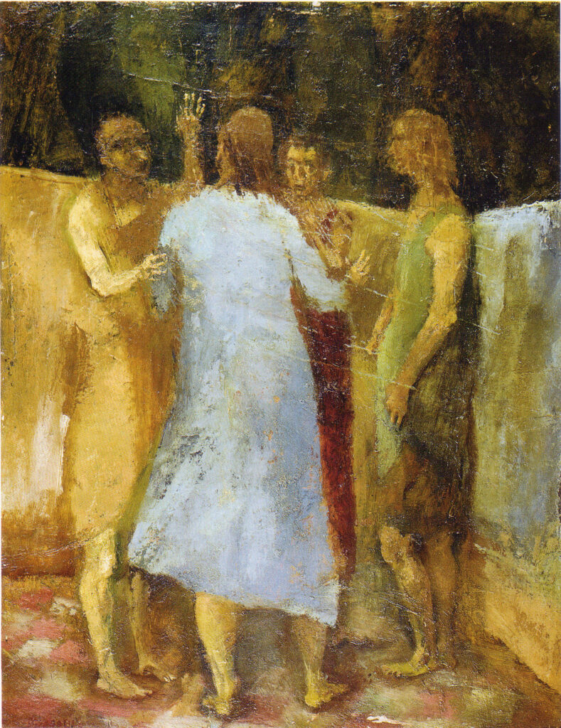 Quattro figure in piedi