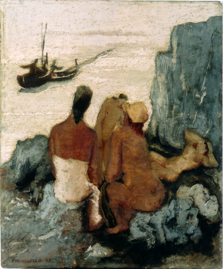 Bagnanti sugli scogli