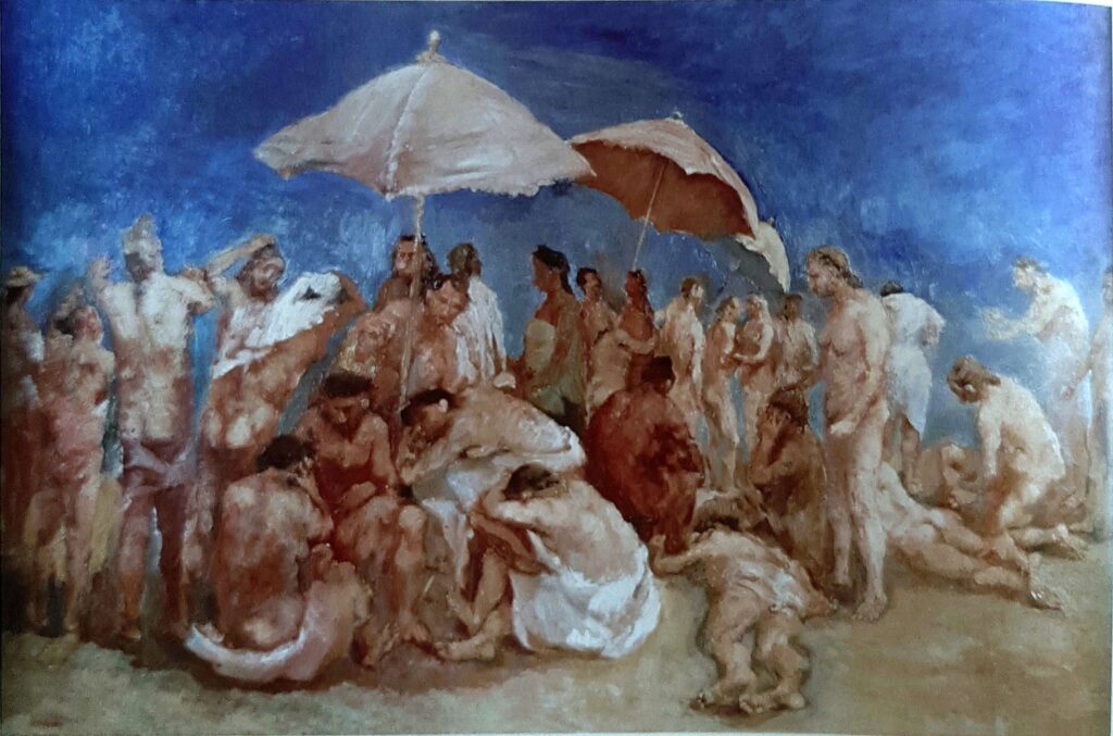Spiaggia affollata